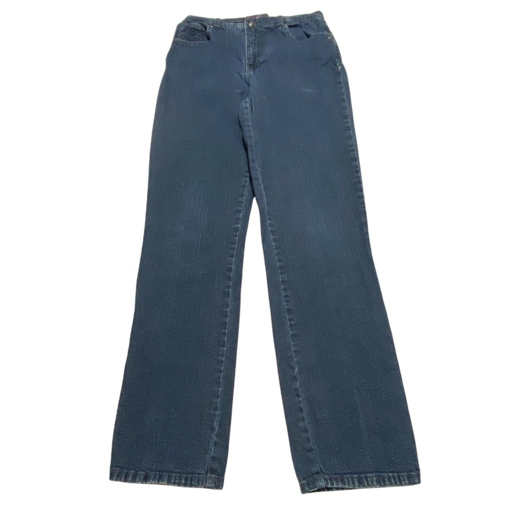 Gloria‎ Vanderbilt Amanda Straight Leg Women's size 6 Dark Wash Blue Denim Jeans